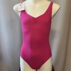 justaucorps fuchsia liseré rose