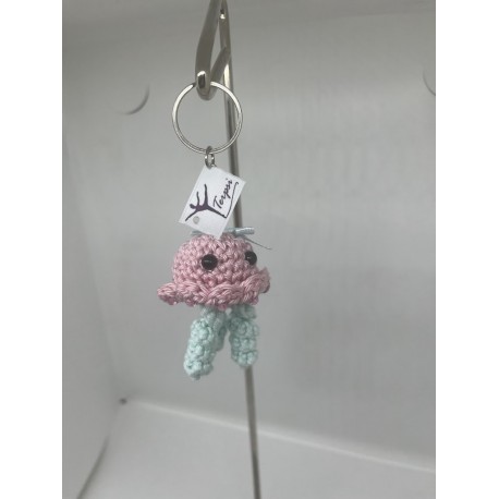 méduse rose et vert