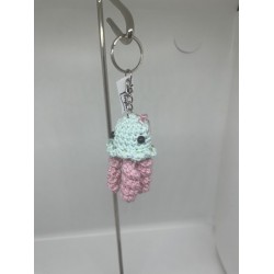 Méduse vert et rose