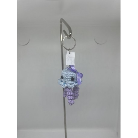 Méduse bleu et mauve