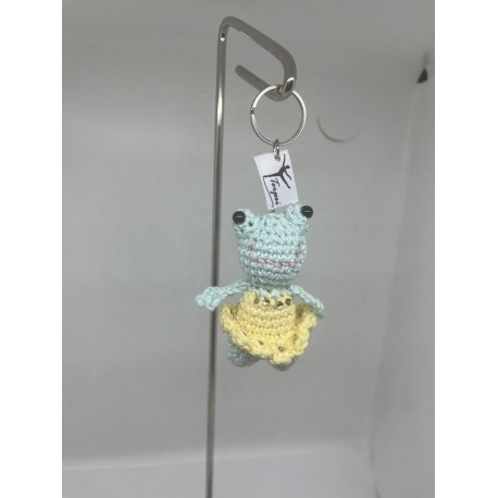 grenouille vert et jaune