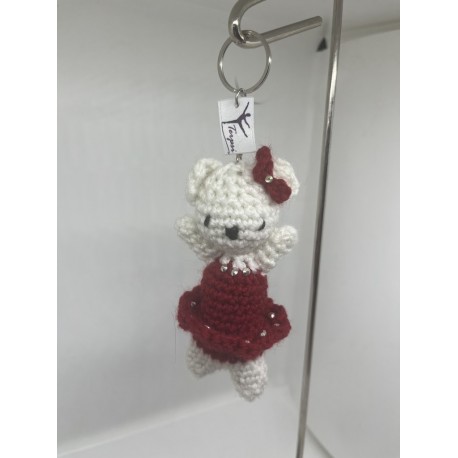 Ourson blanc et rouge