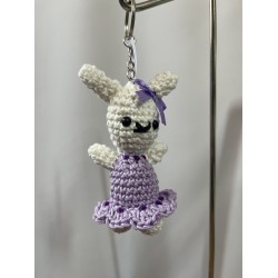 Lapin blanc et mauve