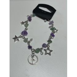 Bracelet vert mauve