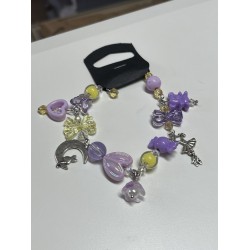 Bracelet mauve jaune