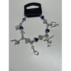 Bracelet rose-bleu
