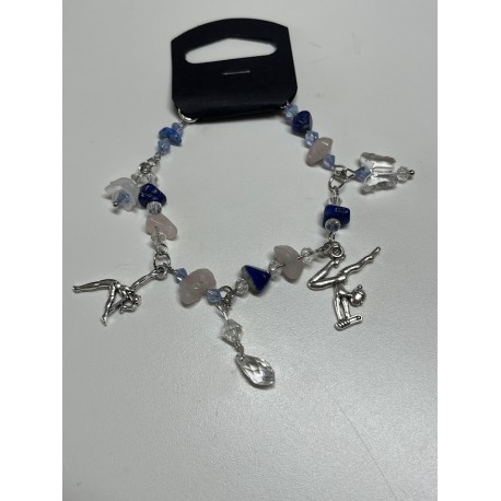 Bracelet rose-bleu