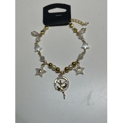 Bracelet nacre et or