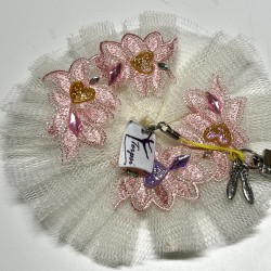 Mini-tutu coeurs en fleur