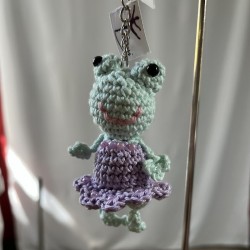 Grenouille vert et mauve