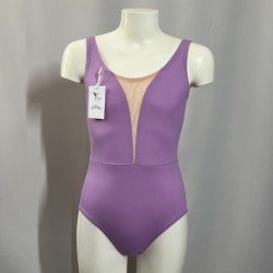 justaucorps deep V lilas