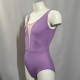 justaucorps deep V lilas