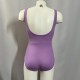 justaucorps deep V lilas