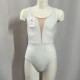 justaucorps deep V blanc