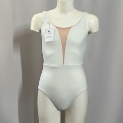 justaucorps deep V blanc