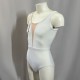 justaucorps deep V blanc