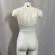justaucorps deep V blanc