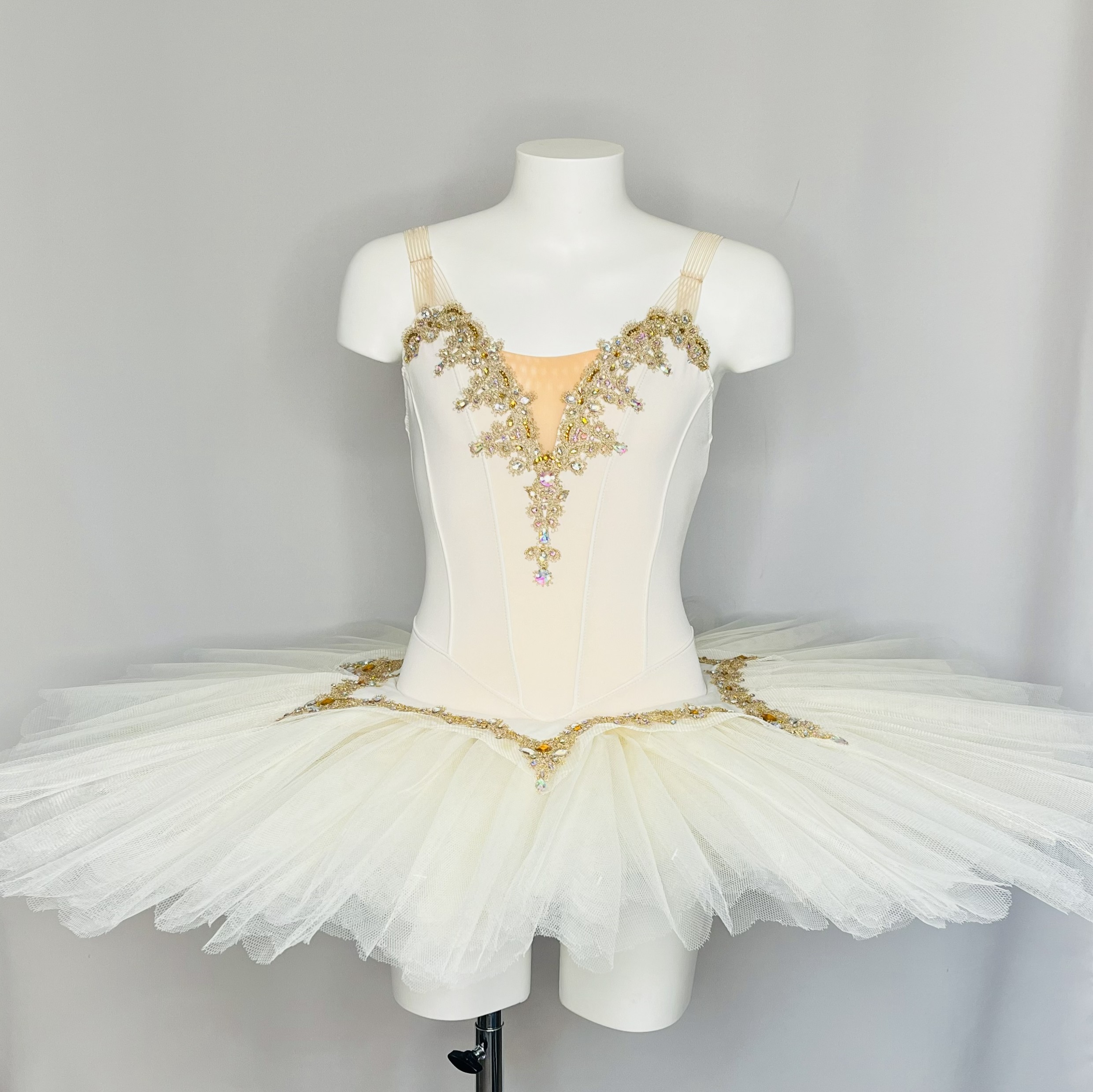 Tutu pré pro ivoire et or